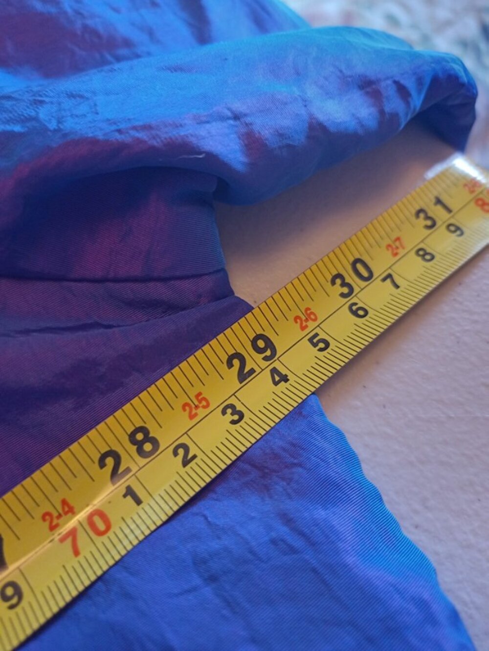 Vintage Surf Style 1/4 Zip Iridescent Purple Windbreaker Jacket Adult XL - Picture 5 of 7